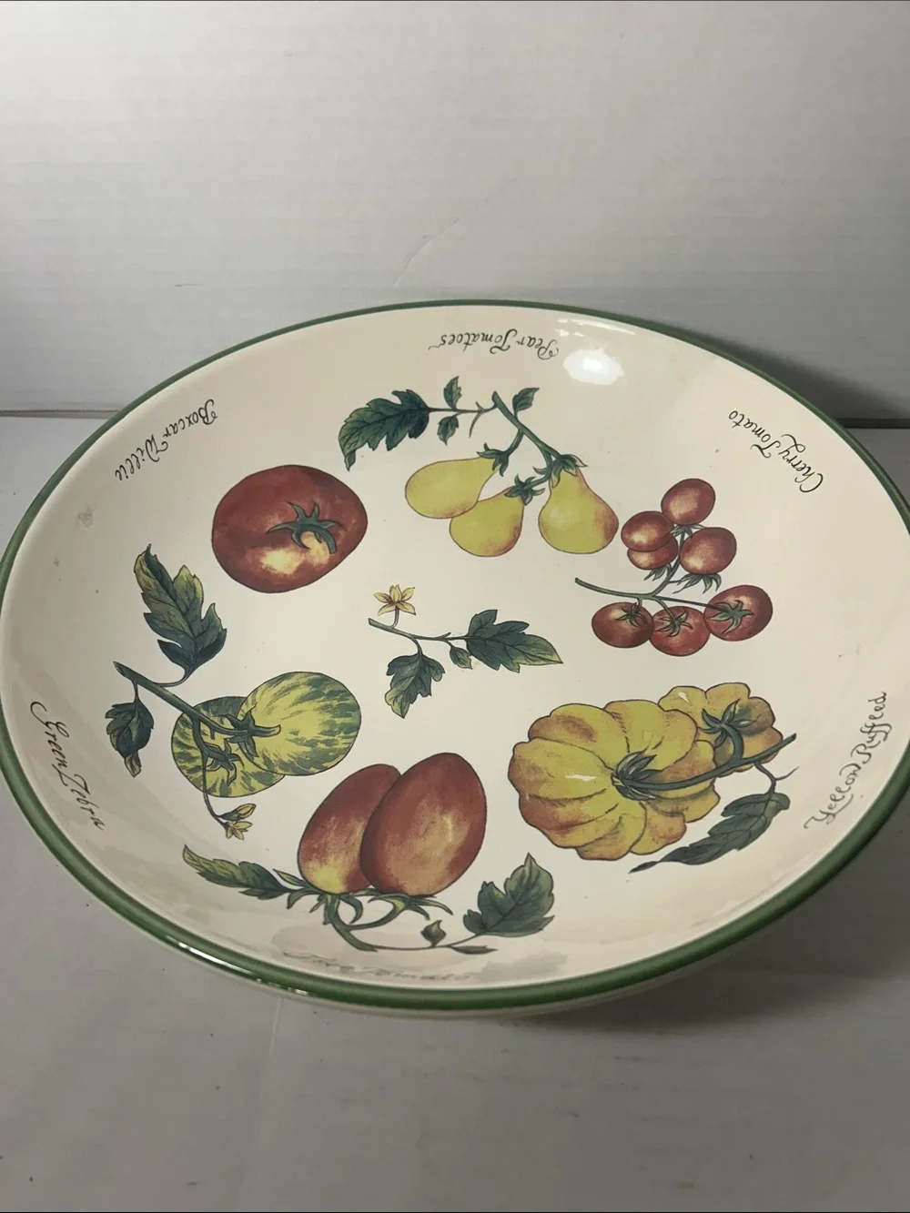 Williams-Sonoma Heirloom-and Tomato 12 1/2 inch Serving Bowl